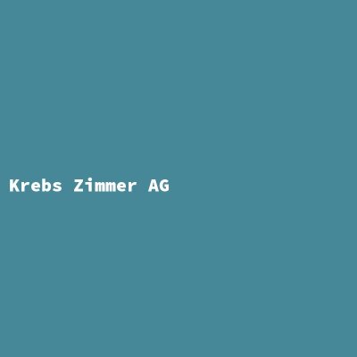 Hersteller: Krebs Zimmer AG