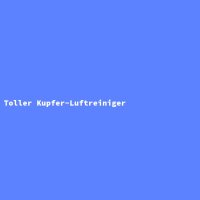 Toller Kupfer-Luftreiniger