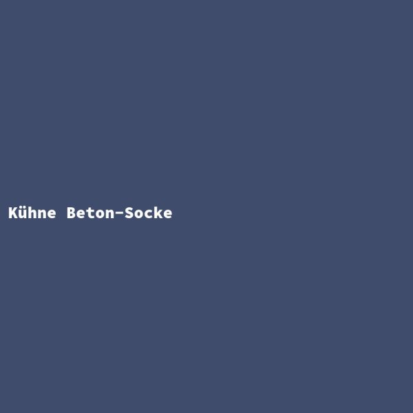 K&uuml;hne Beton-Socke