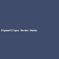 Eigenwilliges Marmor-Handy
