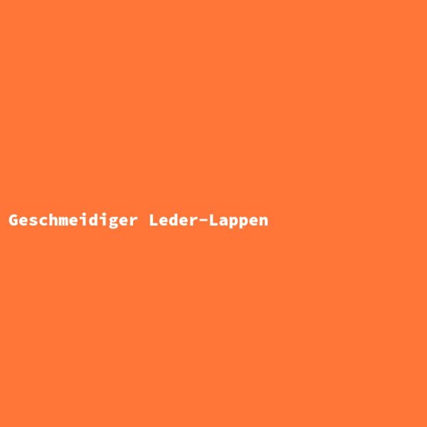 Geschmeidiger Leder-Lappen