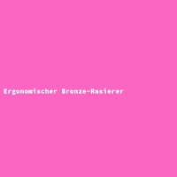 Ergonomischer Bronze-Rasierer