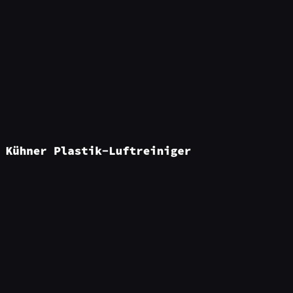 K&uuml;hner Plastik-Luftreiniger