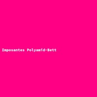 Imposantes Polyamid-Bett