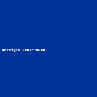 Wertiges Leder-Auto