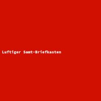 Luftiger Samt-Briefkasten