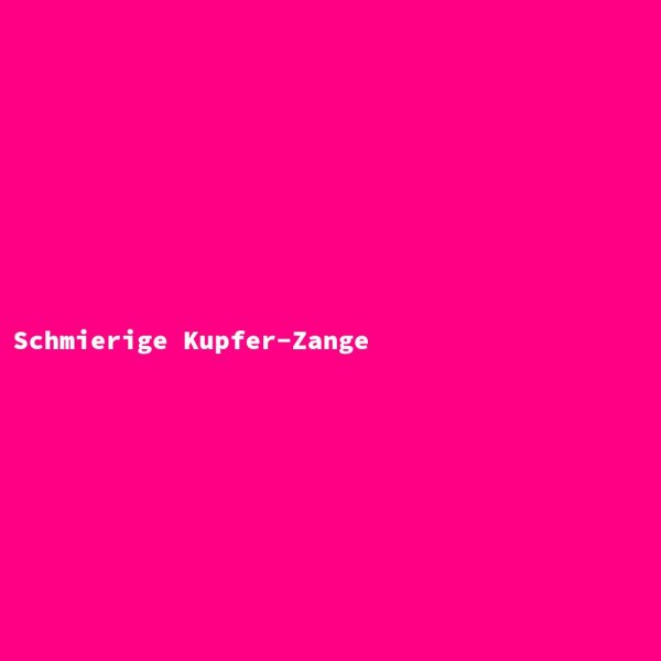 Schmierige Kupfer-Zange