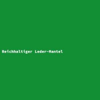 Reichhaltiger Leder-Mantel