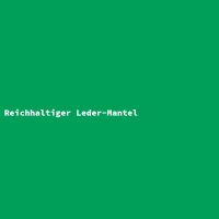 Reichhaltiger Leder-Mantel
