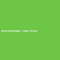 Unterhaltsamer Leder-Mixer