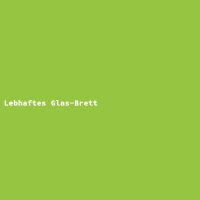 Lebhaftes Glas-Brett