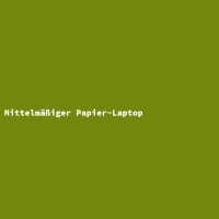 Mittelm&auml;&szlig;iger Papier-Laptop