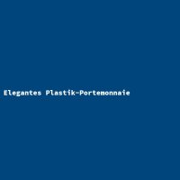 Elegantes Plastik-Portemonnaie