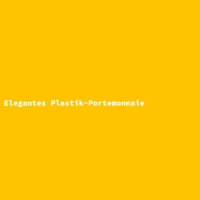 Elegantes Plastik-Portemonnaie