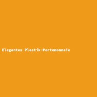 Elegantes Plastik-Portemonnaie