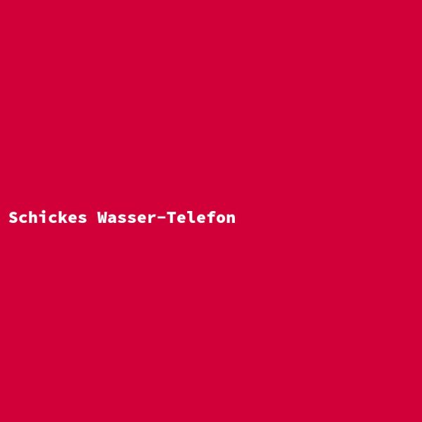 Schickes Wasser-Telefon