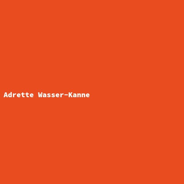 Adrette Wasser-Kanne
