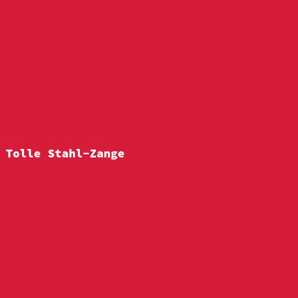 Tolle Stahl-Zange