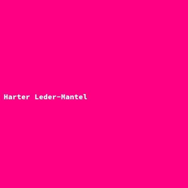 Harter Leder-Mantel