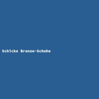 Schicke Bronze-Schuhe