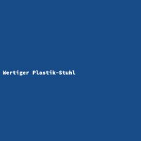 Wertiger Plastik-Stuhl