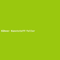 K&uuml;hner Kunststoff-Teller