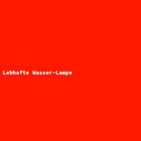 Lebhafte Wasser-Lampe