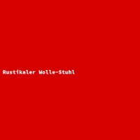 Rustikaler Wolle-Stuhl