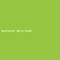 Rustikaler Wolle-Stuhl