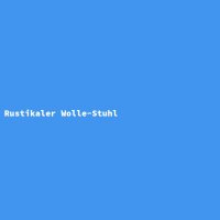 Rustikaler Wolle-Stuhl
