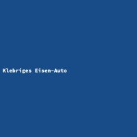 Klebriges Eisen-Auto