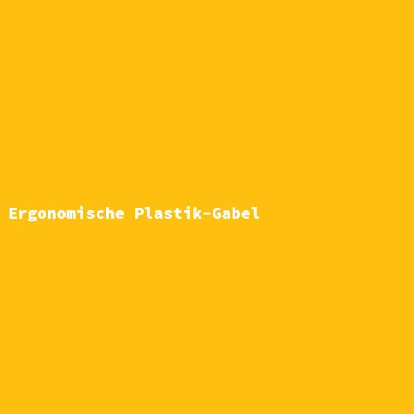 Ergonomische Plastik-Gabel
