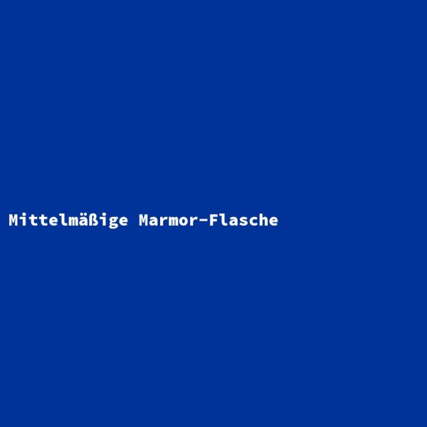 Mittelm&auml;&szlig;ige Marmor-Flasche
