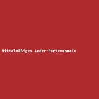 Mittelm&auml;&szlig;iges Leder-Portemonnaie