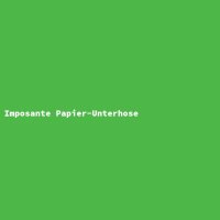 Imposante Papier-Unterhose