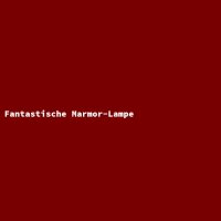 Fantastische Marmor-Lampe