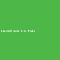Eigenwilliger Glas-Stuhl
