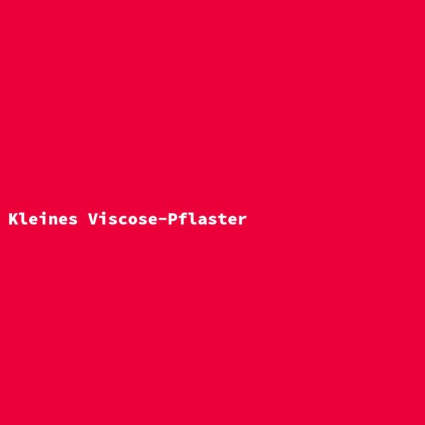 Kleines Viscose-Pflaster