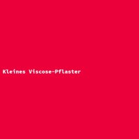 Kleines Viscose-Pflaster