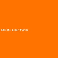 Adrette Leder-Platte