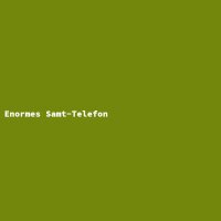 Enormes Samt-Telefon