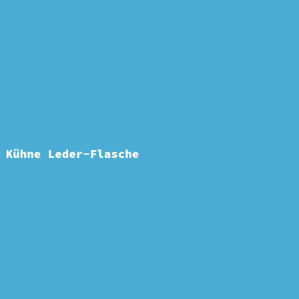 K&uuml;hne Leder-Flasche