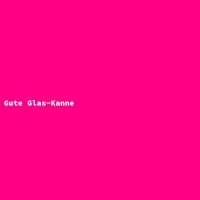 Gute Glas-Kanne