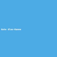 Gute Glas-Kanne