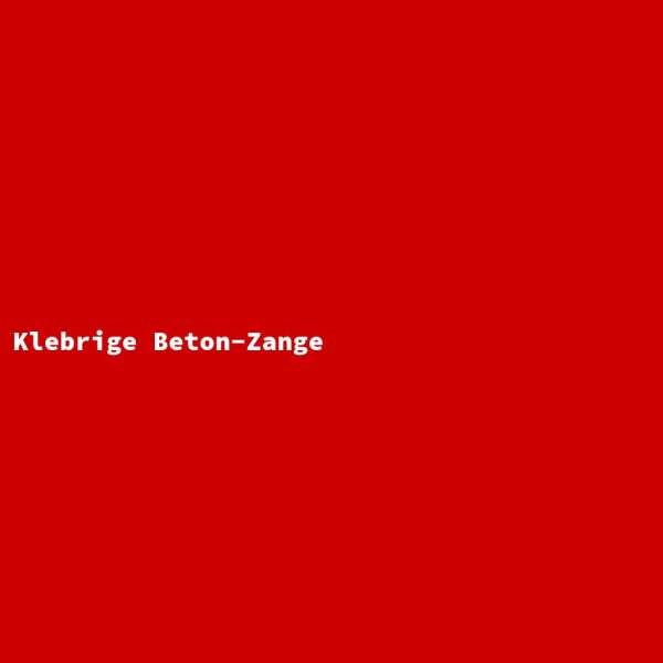 Klebrige Beton-Zange