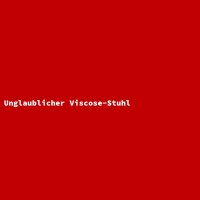 Unglaublicher Viscose-Stuhl