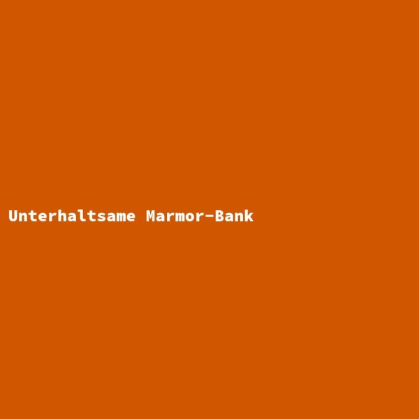 Unterhaltsame Marmor-Bank