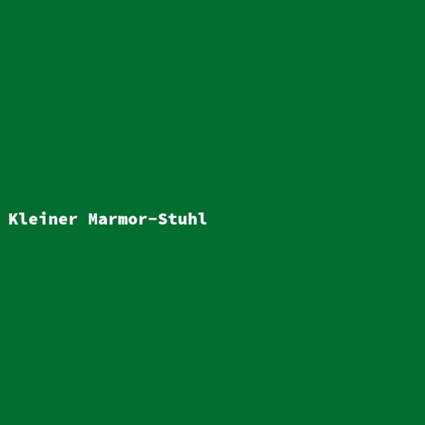 Kleiner Marmor-Stuhl