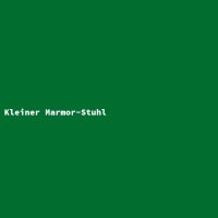 Kleiner Marmor-Stuhl