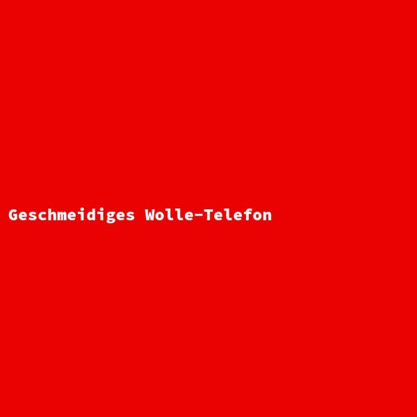 Geschmeidiges Wolle-Telefon